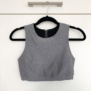 Lululemon | Grey & Black | Cut Out | Mesh Bra Top